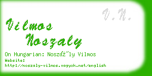 vilmos noszaly business card